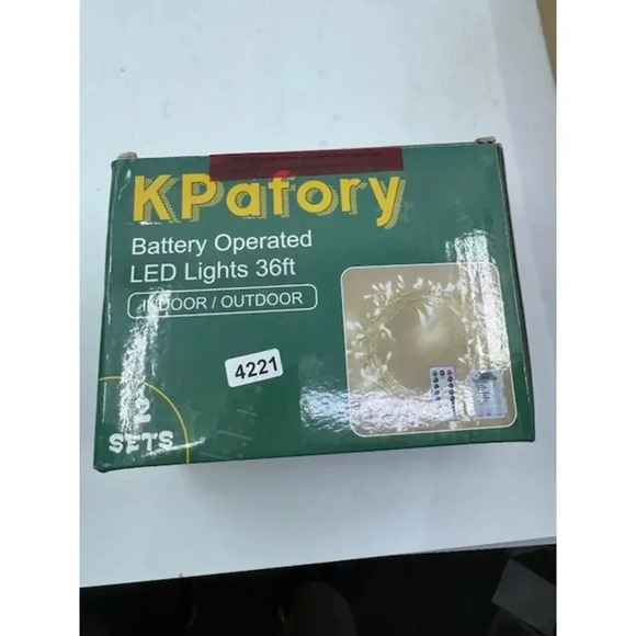 KPafory 2 Pack 36ft Battery Operated String Lights With Remote Indoor/Outdoor - Picture 1 of 6